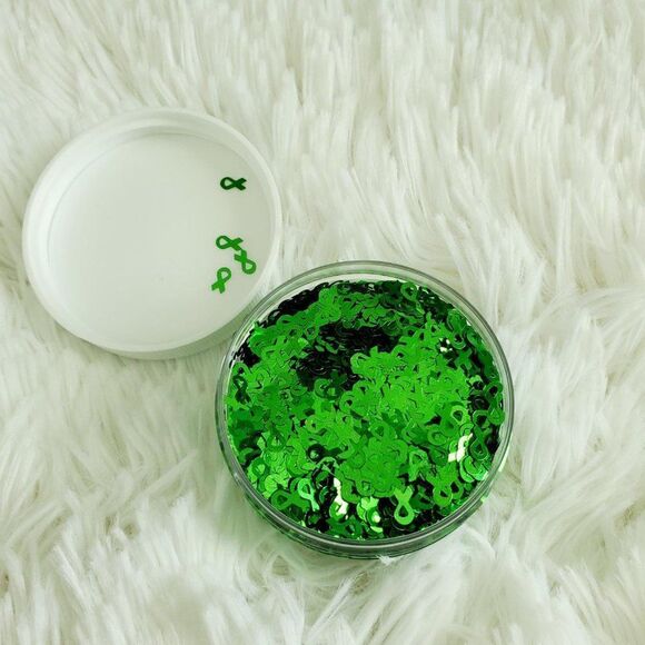 Green Awareness Ribbon Bear Keychain - Picture 2 of 9